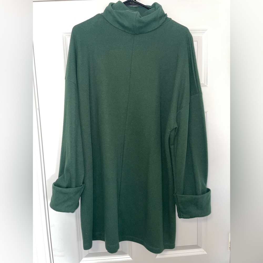 Green sweater dress